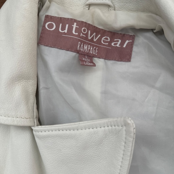 White jacket made of real leather - Picture 3 of 7